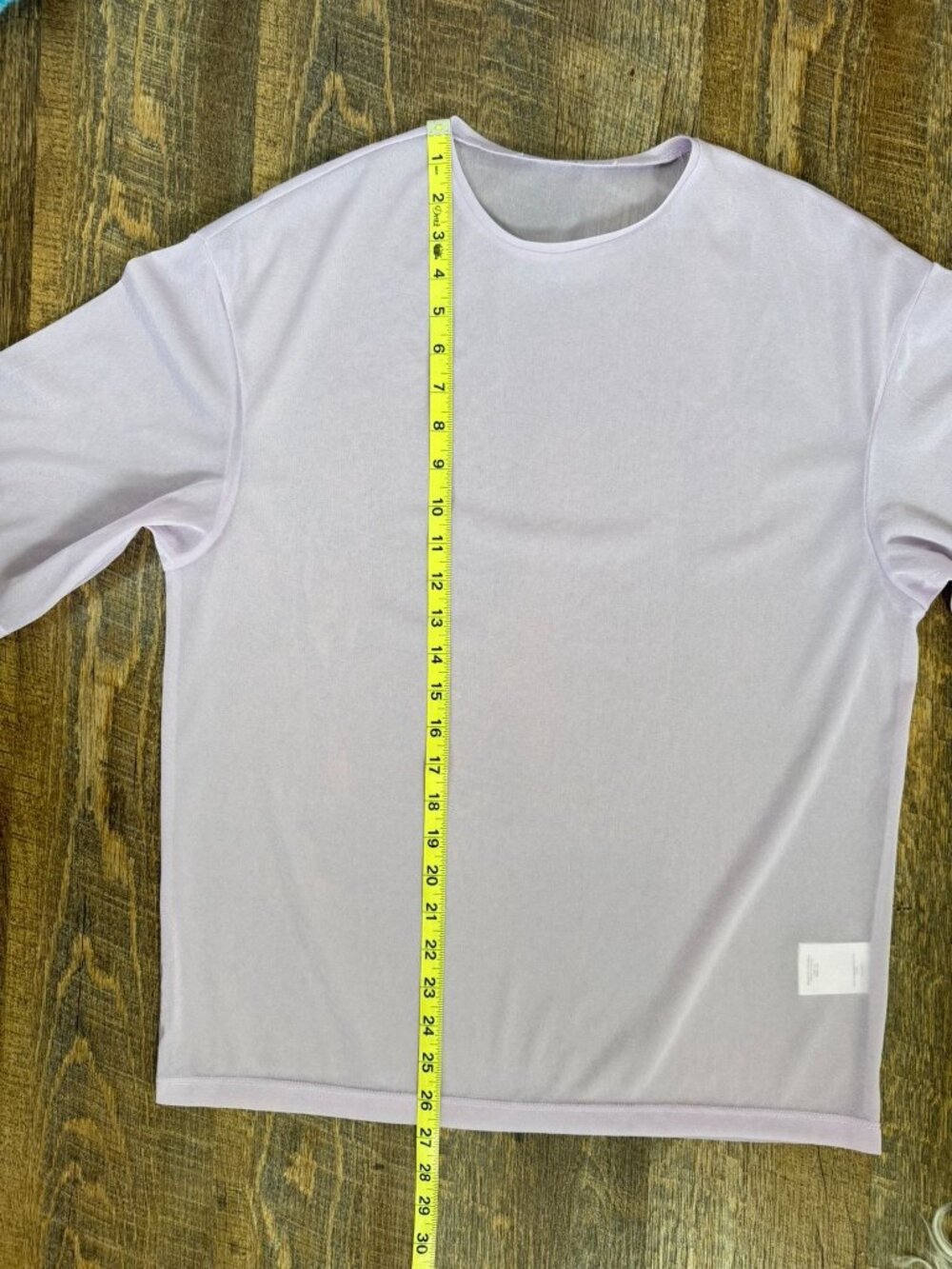 Tibi Sheer Gauze Easy T-Shirt Dusty Lavender Relaxed Fit Women’s - Picture 6 of 8